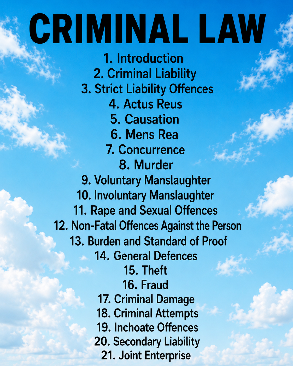 Criminal Law notes + Essay and Prop answers + Guess Paper solved