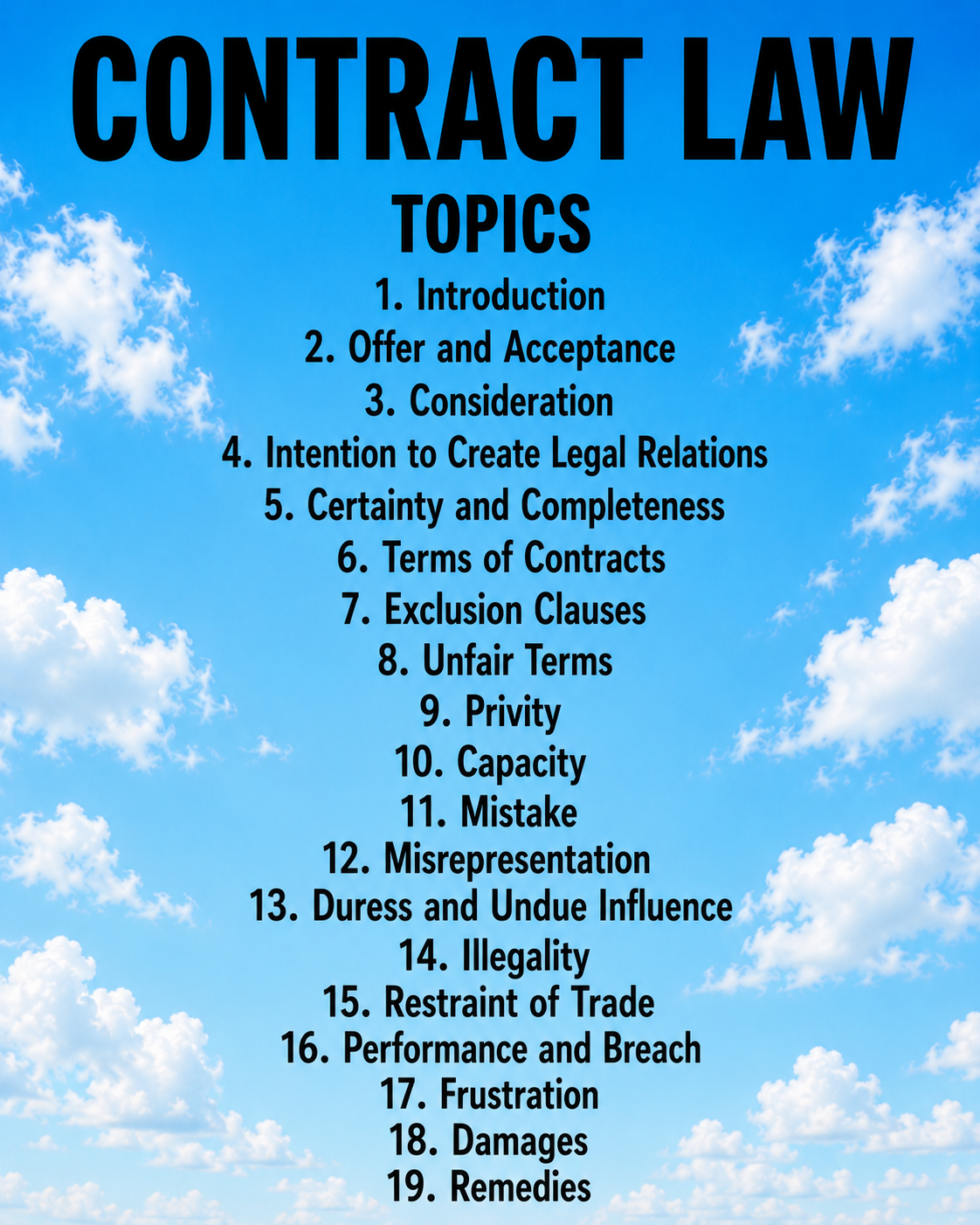 Contract Law Notes + Essay and Prop answers + Guess Paper solved