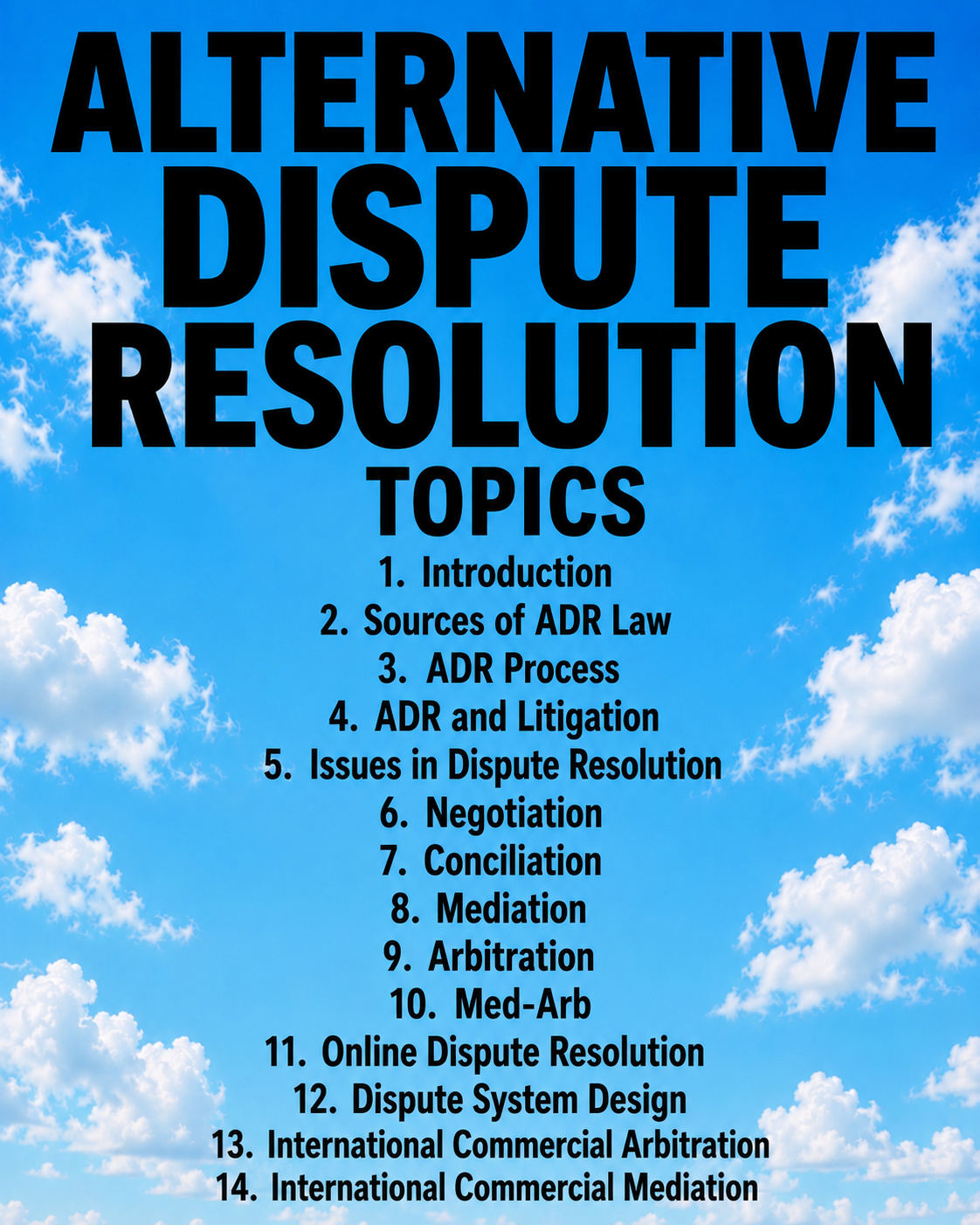 Alternative Dispute Resolution Notes + Essay and prop Answers + Guess papers solved