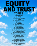 Equity and Trust Law + Essay and Prop answers + Guess Paper solved