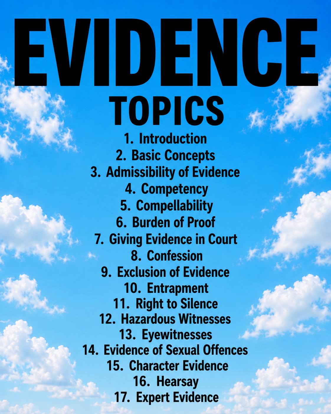 Evidence Law Notes + Essay and Prop answers + Guess Paper solved